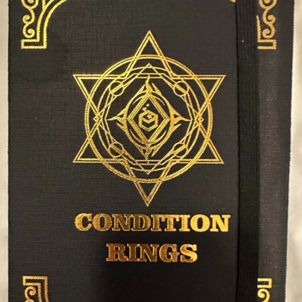D&D 5e Condition Rings & Spell Tracker Set (96+ Pcs!) w/ Organizer Box | Near Ne